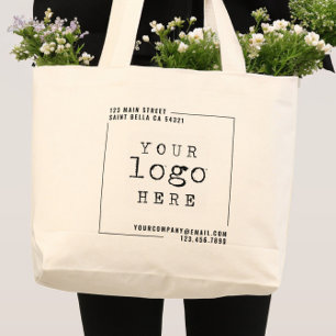 Bolso De Tela Gigante Logotipo de la moderna empresa Personalizado