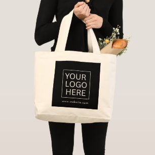 Bolso De Tela Gigante Logotipo de Personalizado Minimalista simple y pro