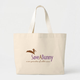 Bolso De Tela Gigante Logotipo de SaveABunny
