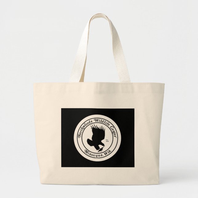 Bolso De Tela Gigante Logotipo del bolso-NWC del tote (Frente)