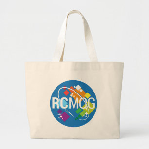 Bolso De Tela Gigante Logotipo moderno del gremio del edredón de la