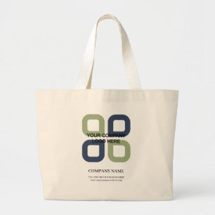 Bolso De Tela Gigante Logotipo personalizado de la empresa con lema come