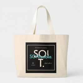 Bolso De Tela Gigante ¡Logotipos y líneas de etiqueta de SO!Trouble en c