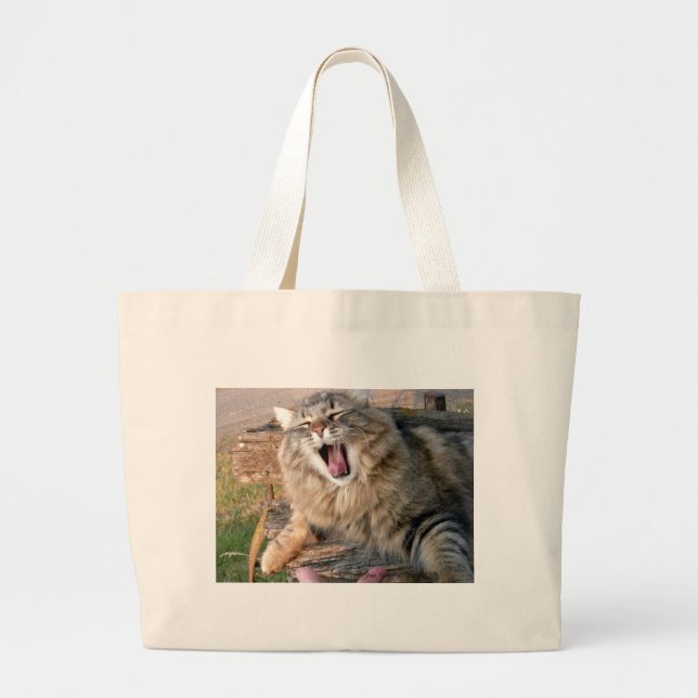 Bolso De Tela Gigante LOL Maine Coon (Frente)