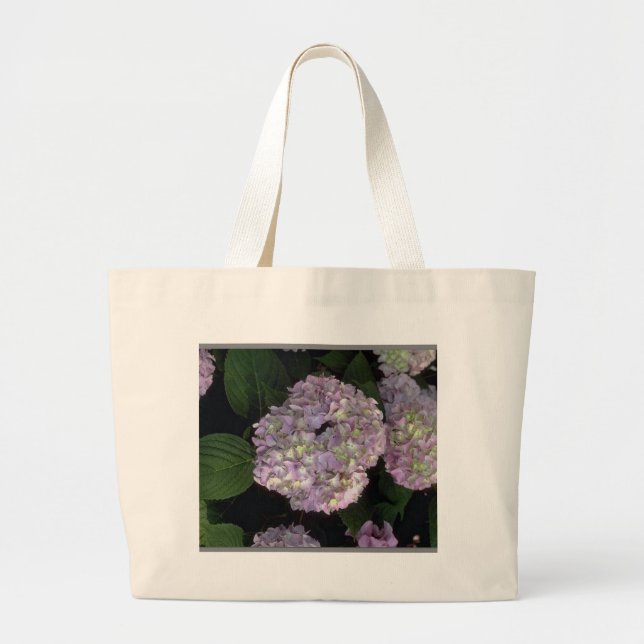 Bolso De Tela Gigante lona de los hydrangeas (Frente)