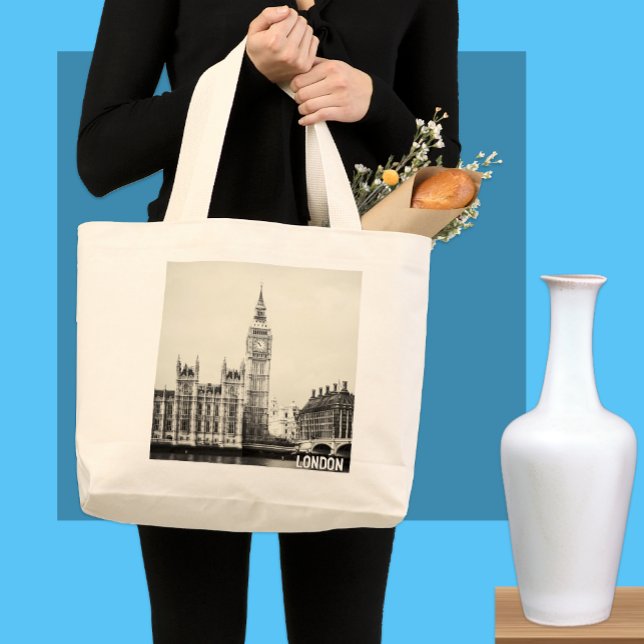 Bolso De Tela Gigante London, Big Ben, Westminster Shopping (Subido por el creador)