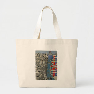 Bolso De Tela Gigante Londres