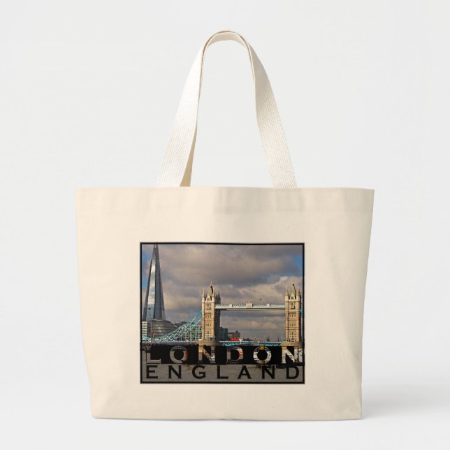 Bolso De Tela Gigante Londres (Frente)
