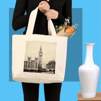 Bolso De Tela Gigante Londres, Big Ben, compras en Westminster