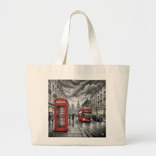 Bolso De Tela Gigante Londres en invierno