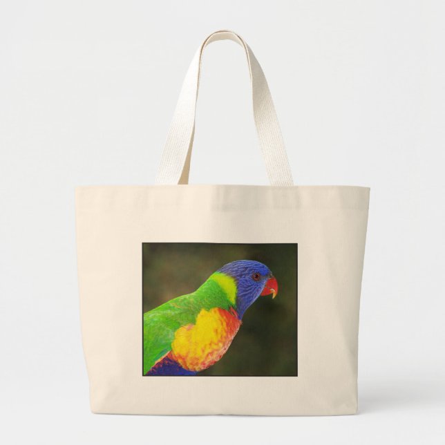 Bolso De Tela Gigante Lorikeet del arco iris (Frente)
