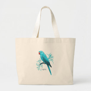 Bolso De Tela Gigante Loro azul de Ringneck del indio