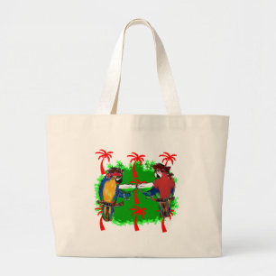 BOLSO DE TELA GIGANTE LOROS PIRATAS