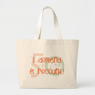 Bolso De Tela Gigante ¡los 50.os regalos de cumpleaños, exijo un