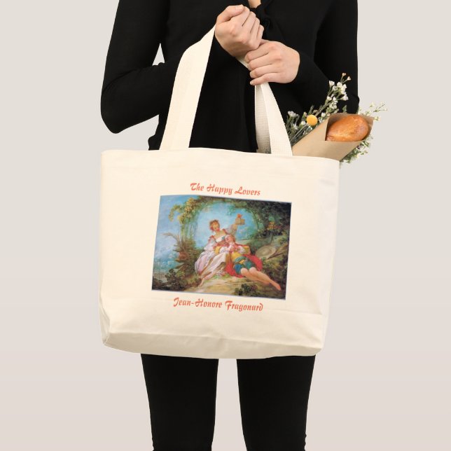 Bolso De Tela Gigante Los amantes felices - Tote de lienzo (Anverso (producto))