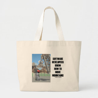 Bolso De Tela Gigante Los analistas de programas informáticos saben