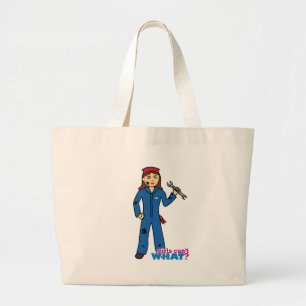 Bolso De Tela Gigante  ¿Los Chicas no pueden qué? Diseño personalizad