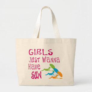 Bolso De Tela Gigante Los chicas solo quieren tener sol