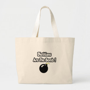Bolso De Tela Gigante ¡Los Dietistas Son La Bomba!