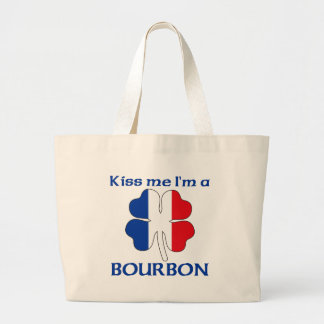 Bolso De Tela Gigante Los franceses personalizados me besan que soy