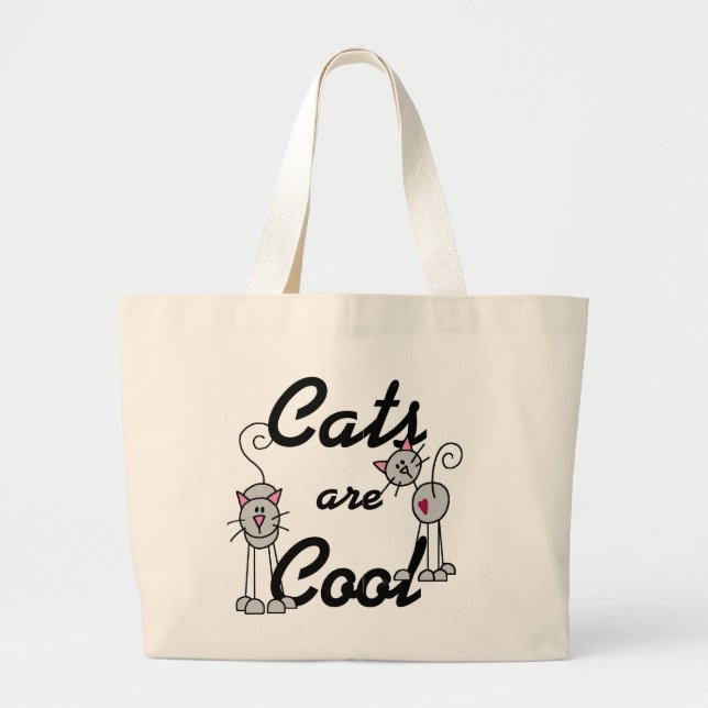Bolso De Tela Gigante Los gatos son camisetas y regalos frescos (Frente)