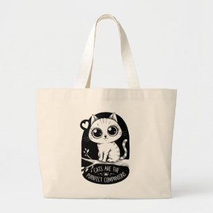 Bolso De Tela Gigante Los Gatos Son Los Compañeros Perfectos