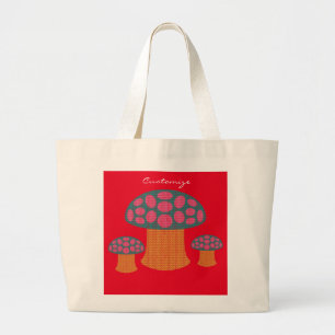 Bolso De Tela Gigante Los hongos rojos de Amanita Thunder_Cove