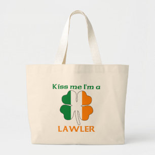 Bolso De Tela Gigante Los irlandeses personalizados me besan que soy