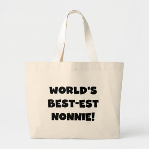 Bolso De Tela Gigante Los mejores regalos nonnie del mundo del texto neg