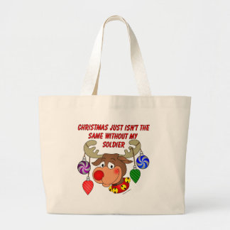 Bolso De Tela Gigante Los navidades no son iguales sin mi Soldado
