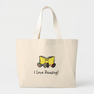Bolso De Tela Gigante ¡los niños que leen, amo el leer!