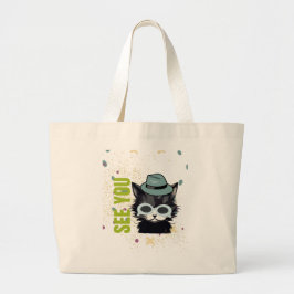 Bolso De Tela Gigante Los ojos de gato te ven