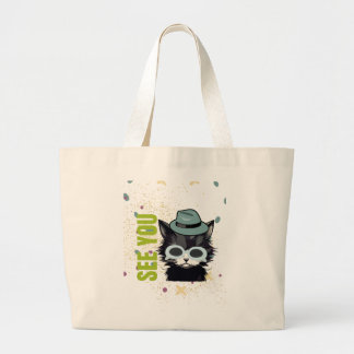 Bolso De Tela Gigante Los ojos de gato te ven