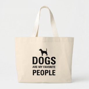 Bolso De Tela Gigante Los perros son mi gente preferida