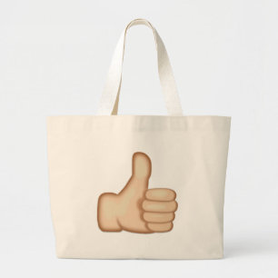 Bolso De Tela Gigante Los pulgares para arriba firman emoji