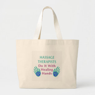 Bolso De Tela Gigante Los Terapistas De Masaje Lo Hacen Con Las Manos De