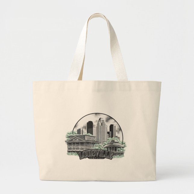 Bolso De Tela Gigante Louisville City Kentucky USA (Frente)