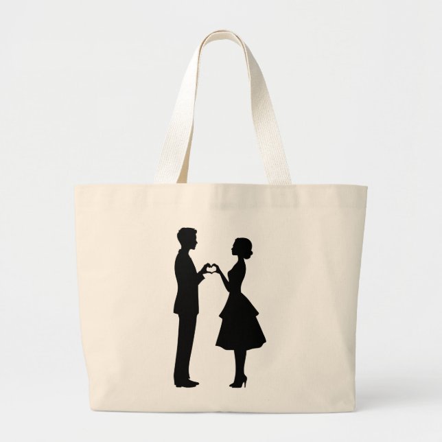 Bolso De Tela Gigante Love (Frente)