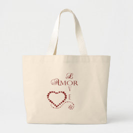Bolso De Tela Gigante Love Amor Heart Valentine