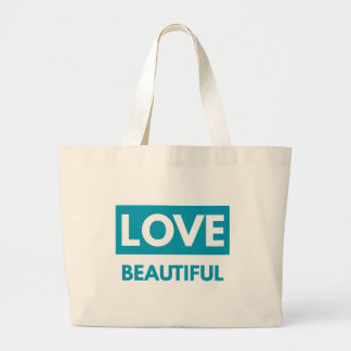 Bolso De Tela Gigante Love beautiful