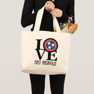 Bolso De Tela Gigante LOVE East Nashville