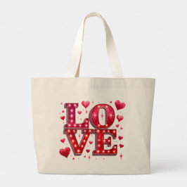 Bolso De Tela Gigante Love Nr. 4
