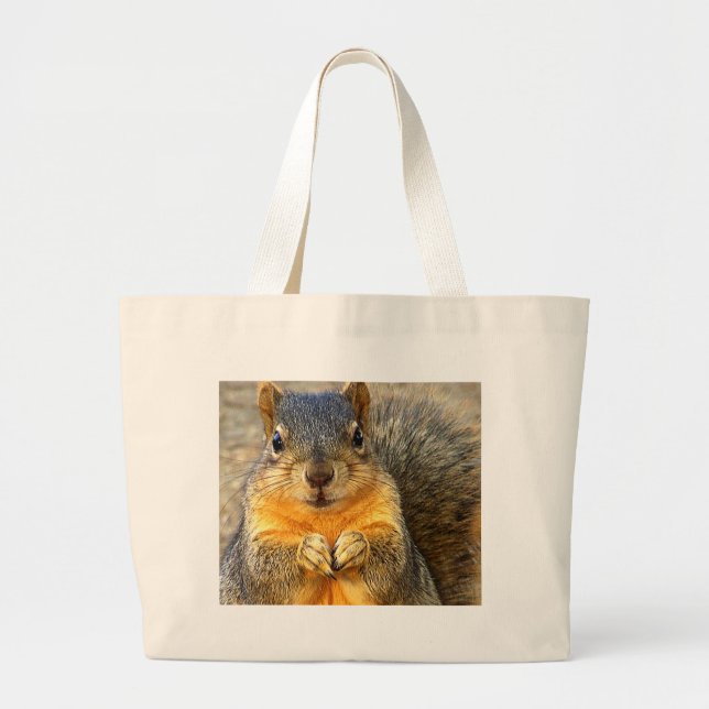 Bolso De Tela Gigante Love Squirrel (Frente)
