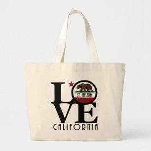 Bolso De Tela Gigante LOVE St Helena California