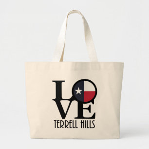 Bolso De Tela Gigante LOVE Terrell Hills Texas