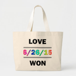 Bolso De Tela Gigante Love Won