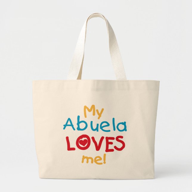 Bolso De Tela Gigante LOVESMEabuela (Frente)