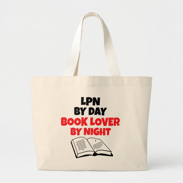 Bolso De Tela Gigante LPN Book Lover (Frente)