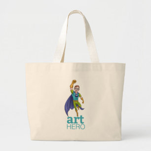 Bolso De Tela Gigante LSA Art Hero - Tote Ancho