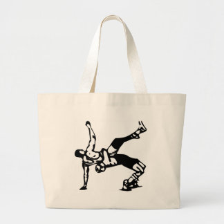 Bolso De Tela Gigante Lucha blanca